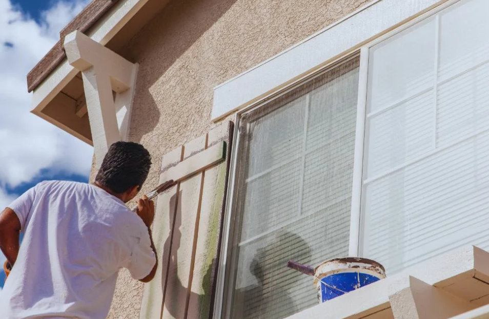 finished interior wall sample